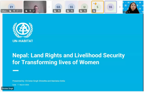 The UN-Habitat Nepal team is recognized as UN-Habitat 2026 Gender Champions!